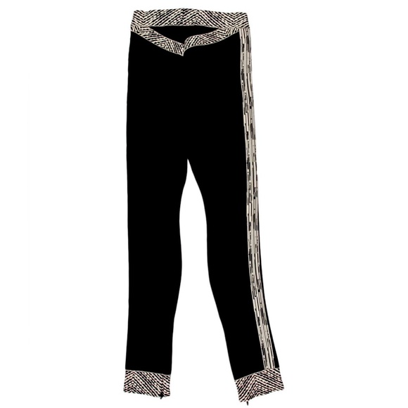 BNWT HERVE LEGER tight skinny pants XS, black and white striped, rare RT$1200 - Picture 1 of 2